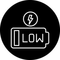 Low Battery Vector Icon