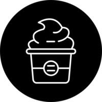 icono de vector de cupcake