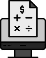 icono de vector de contabilidad