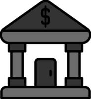 icono de vector de banco