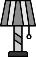 icono de vector de lámpara de escritorio