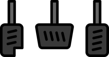 Car Pedals Vector Icon