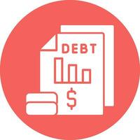 Debt Vector Icon