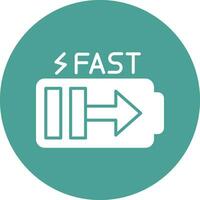 Fast Charge Vector Icon