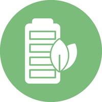 Eco Battery Vector Icon