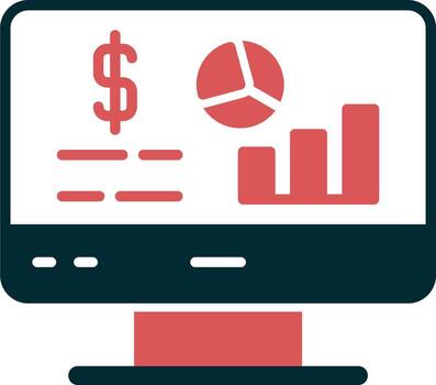 icono de vector de análisis de datos