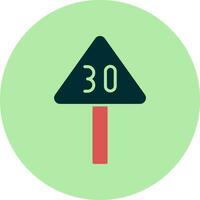 Speed Limit Vector Icon