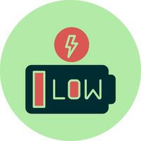 Low Battery Vector Icon