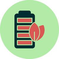 Eco Battery Vector Icon