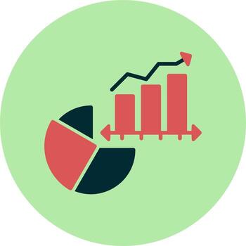 icono de vector de gráfico