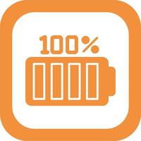 100 por ciento vector icono