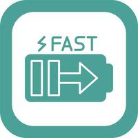 Fast Charge Vector Icon