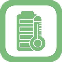 Battery Temperature Vector Icon