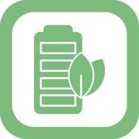 Eco Battery Vector Icon