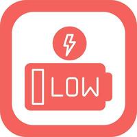 Low Battery Vector Icon