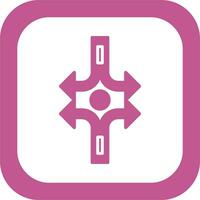 Crossroad Vector Icon