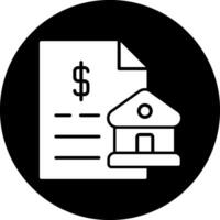 icono de vector de hipoteca