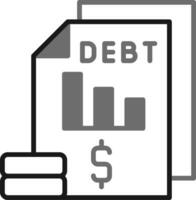 Debt Vector Icon