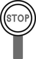 icono de vector de señal de stop