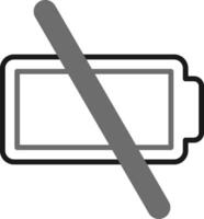 Empty Battery Vector Icon