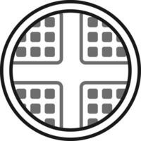 Waffle Vector Icon