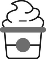 icono de vector de cupcake