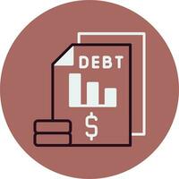 Debt Vector Icon