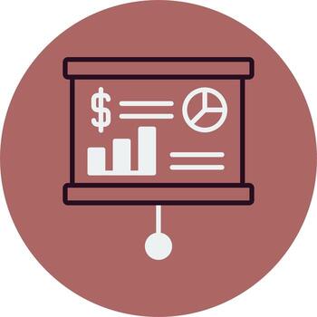 icono de vector de presentación