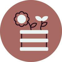 Flower Pot Vector Icon