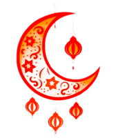 Nouveau Ramadan lune ai généré gratuit png