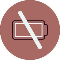 Empty Battery Vector Icon