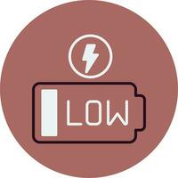 Low Battery Vector Icon