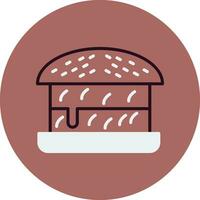 icono de vector de hamburguesa