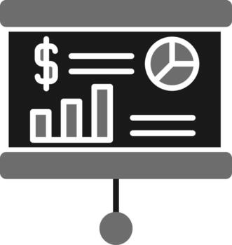 icono de vector de presentación