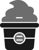 icono de vector de cupcake