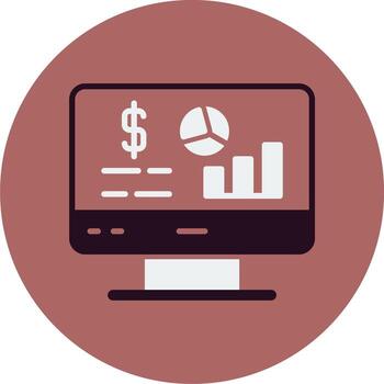 icono de vector de análisis de datos