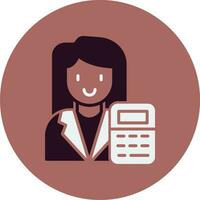 Accountant Vector Icon