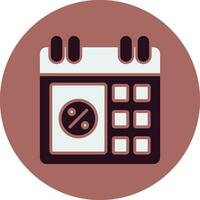 icono de vector de calendario