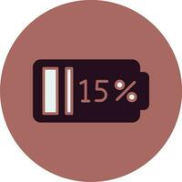 15 Percent Vector Icon