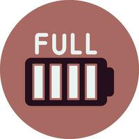 Full Battery Vector Icon