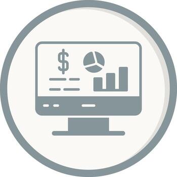 icono de vector de análisis de datos