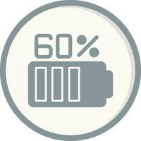 60 Percent Vector Icon