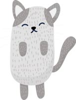 ilustração de desenho de gato fofo png