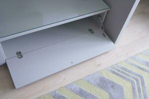 top view of a opened empty drawer photo