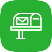 Mail Box Creative Icon Design vector