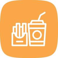 Fast Food Creative Icon Design vector