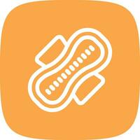 Sanitary Napkin Creative Icon Design vector