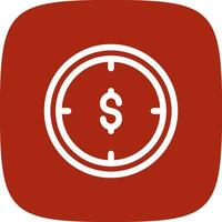 diseño de icono creativo de hora de dinero vector