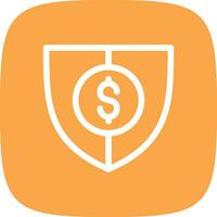 Shield Money Creative Icon Design vector