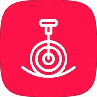 Unicycle Performance Creative Icon Design vector